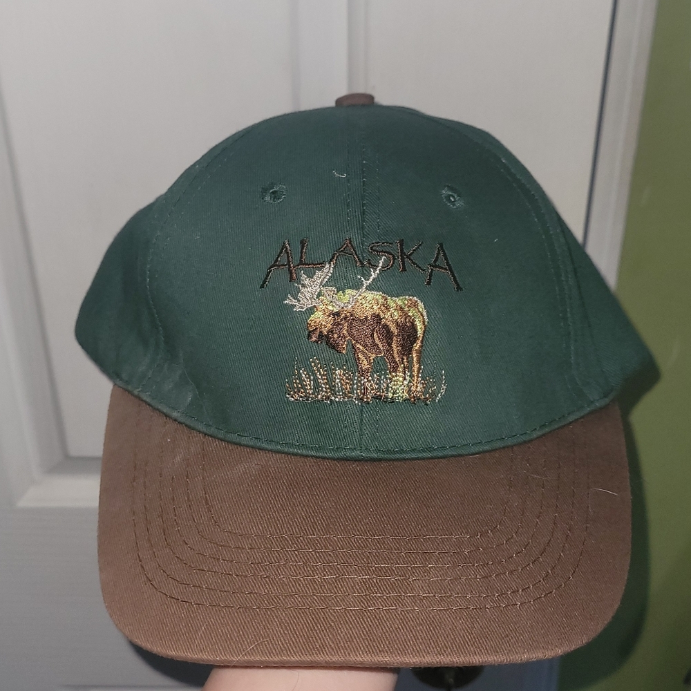 Arctic Circle Embroidered Alaska Moose Ball Cap